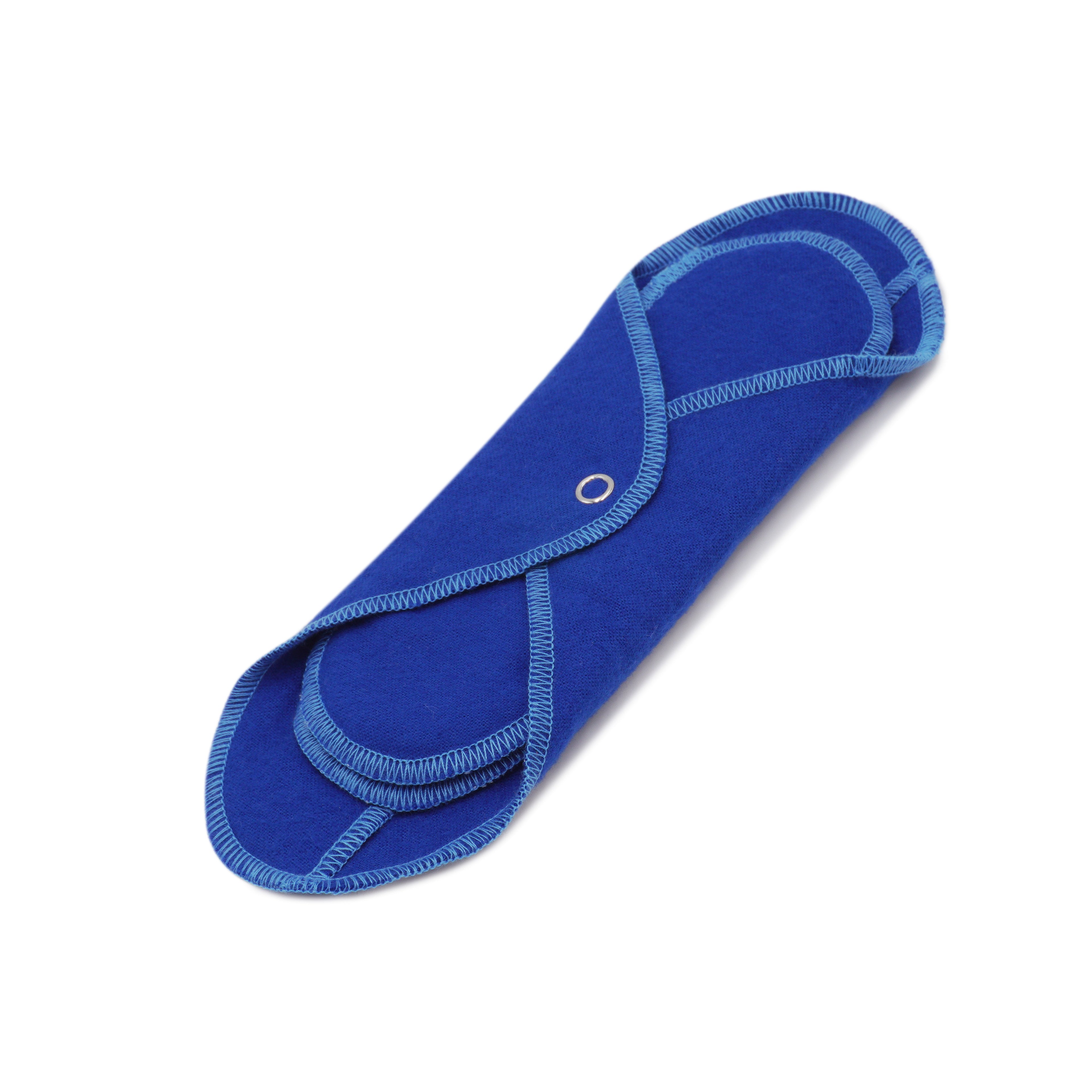 GladRags Day Pad in Royal Blue — reusable cotton cloth menstrual pad with two inserts
