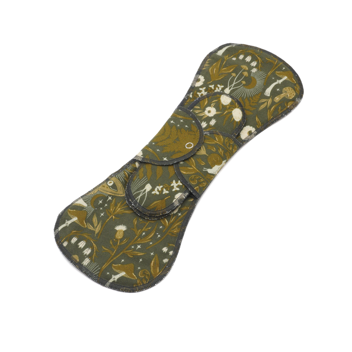 GladRags Night Pad in Moon Spell — long reusable cotton pad for overnight period protection