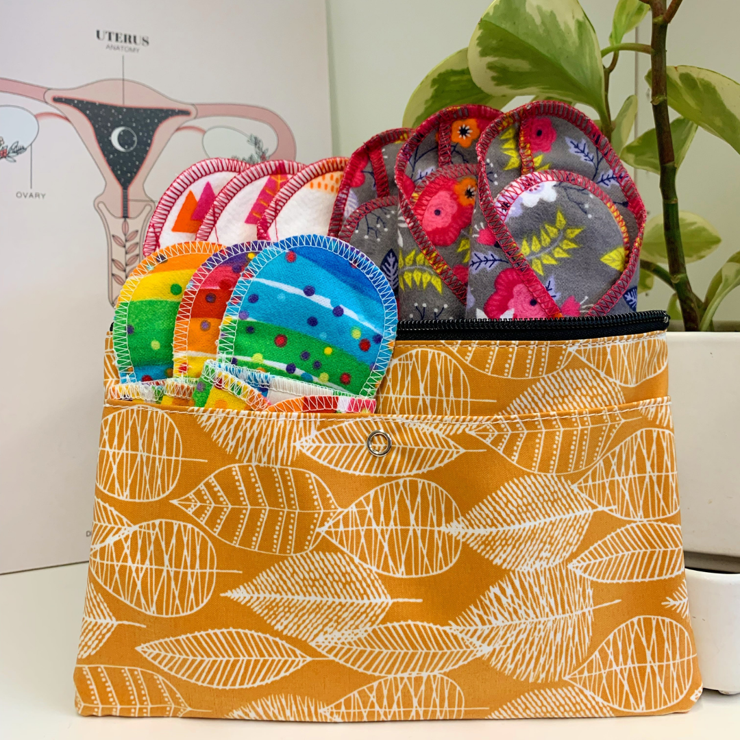 On campus with cloth pads