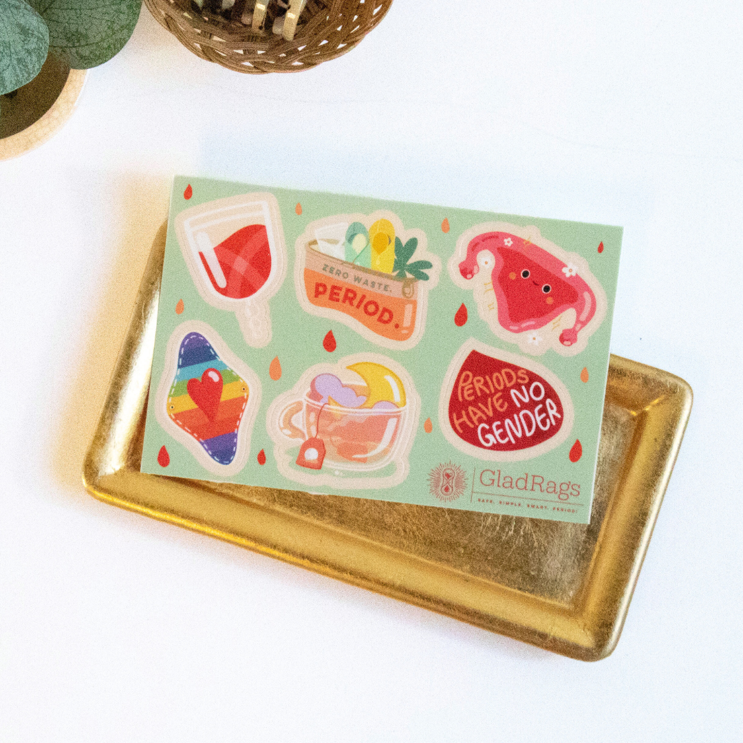 GladRags Period Party Sticker Sheet