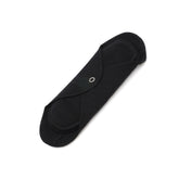 GladRags Day Pad in Black — reusable cotton cloth menstrual pad with two inserts
