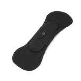 GladRags Night Pad in Black — long reusable cotton pad for overnight period protection