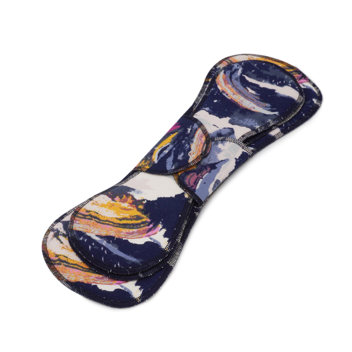 GladRags Night Pad Plus in Cascadia — extra-long extra-absorbent reusable cloth pad for heavy overnight flow