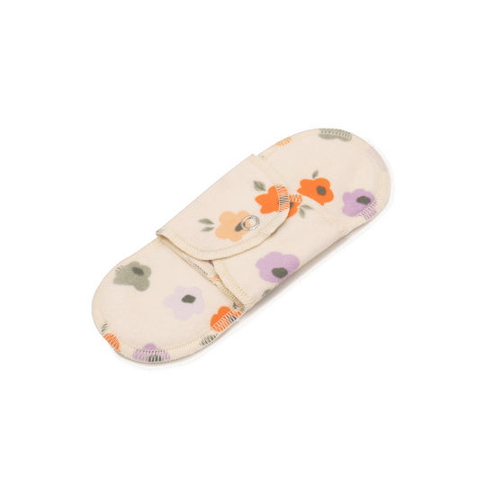 GladRags Pantyliner in Posy — slim reusable cotton pantyliner for light days