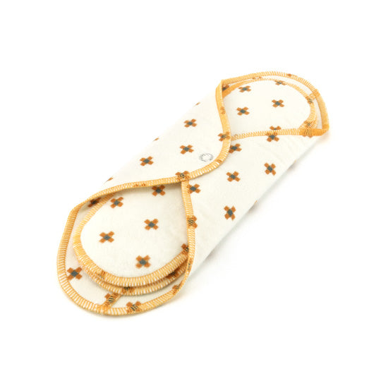 GladRags Day Pad Plus in Hatch — longer reusable cotton cloth pad for extended coverage