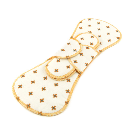 GladRags Night Pad in Hatch — long reusable cotton pad for overnight period protection