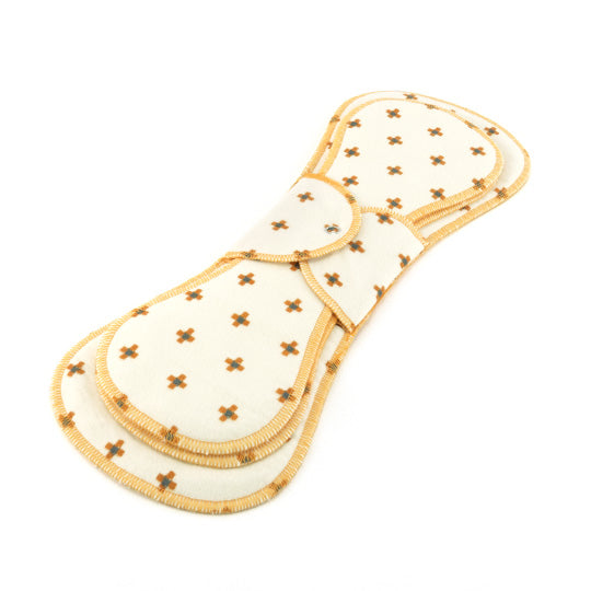 GladRags Night Pad Plus in Hatch — extra-long extra-absorbent reusable cloth pad for heavy overnight flow