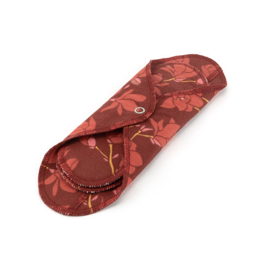 GladRags Day Pad in Magnolia — reusable cotton cloth menstrual pad with two inserts