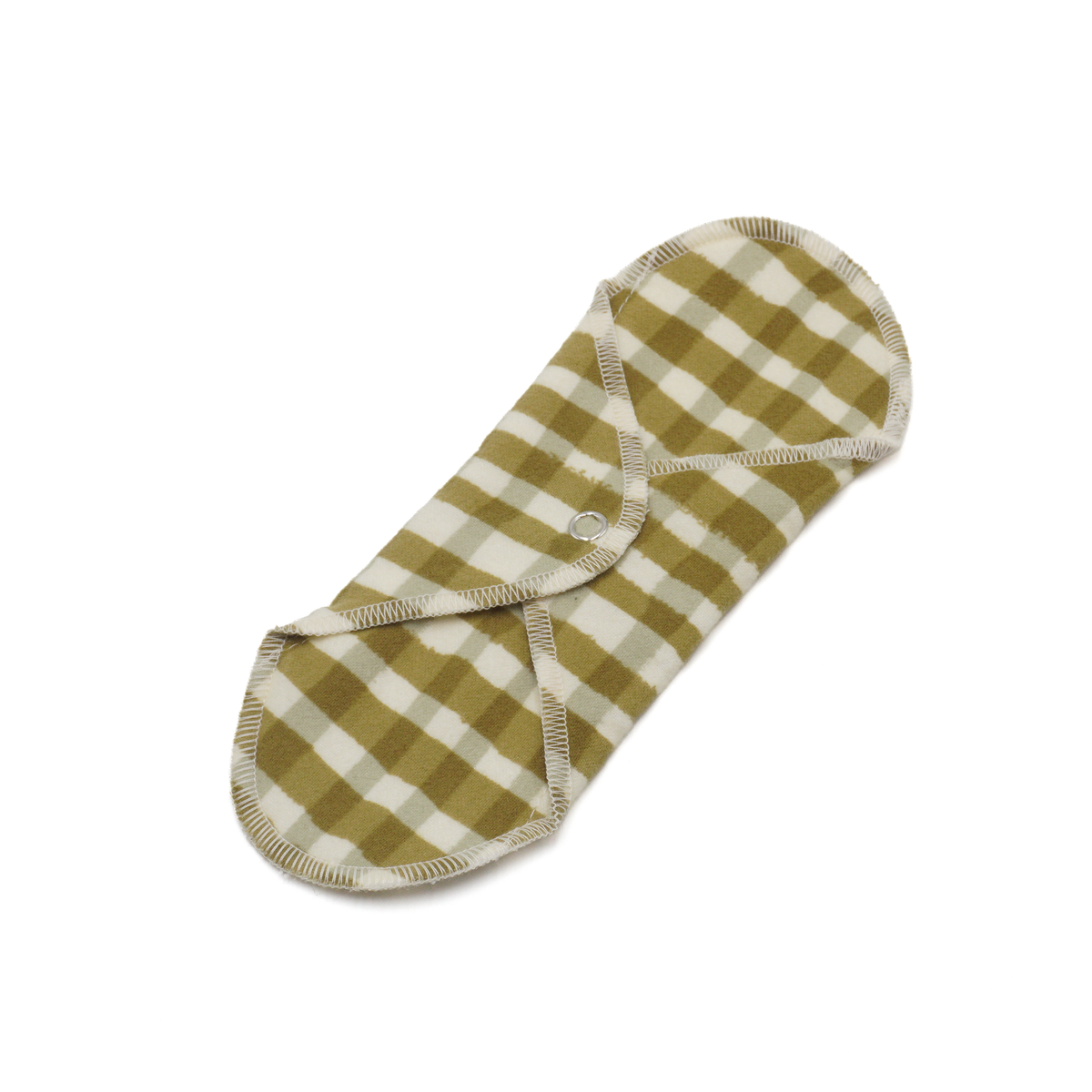 GladRags Pantyliner Plus in Moss Maze — wider reusable cotton pantyliner for extra coverage