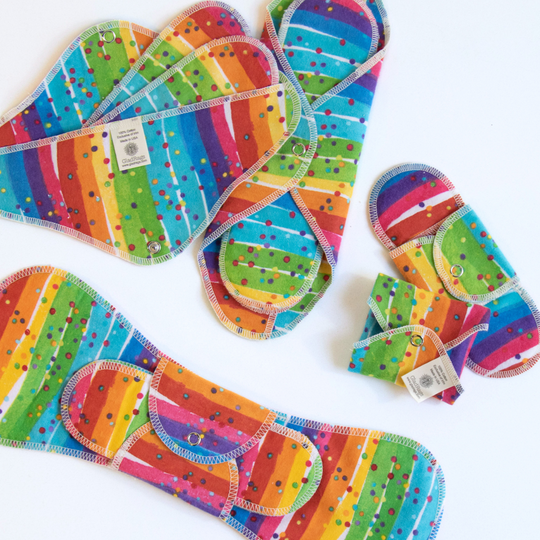 Rainbow Connection Cloth Pads*